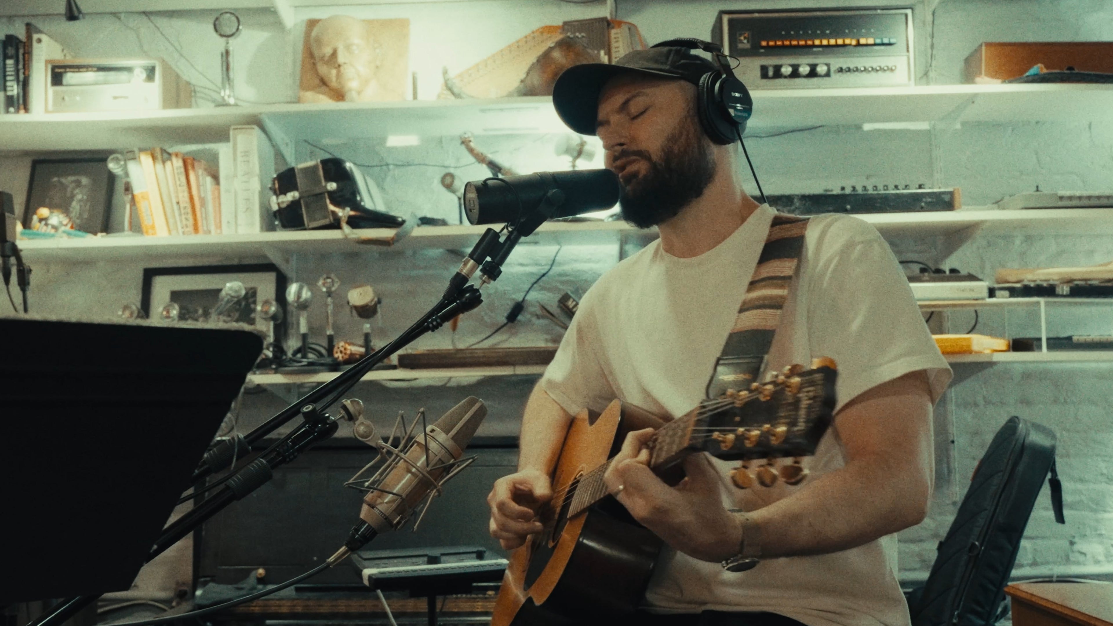 Load video: Live acoustic performance of Shameless at Grand Street Recordings. From the album Simpleton.